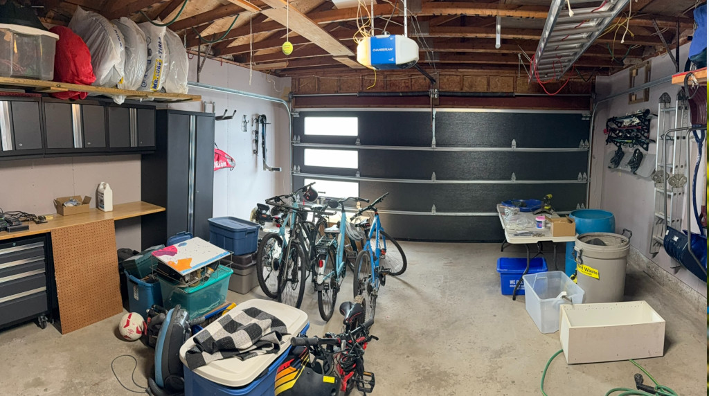 The garage - mid-way through the cleanup. It&rsquo;s too bad that I don&rsquo;t have a pre-cleanup image of it